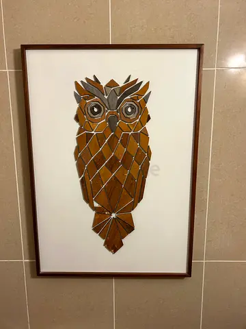 Wooden wall art handmade (Owl)