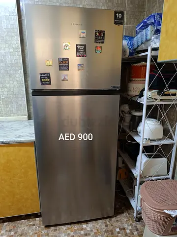 Hisense Double Door Top Mount Refrigerator RT599N4ASU Silver 599L