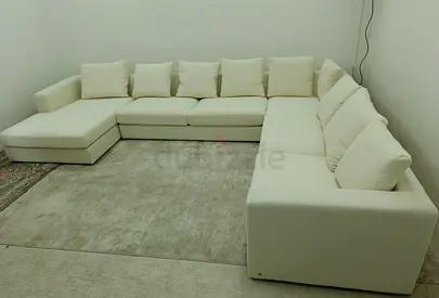 The one brand cream color Ushape sofa for sale