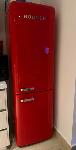 Hoover red retro fridge freezer - excellent condition