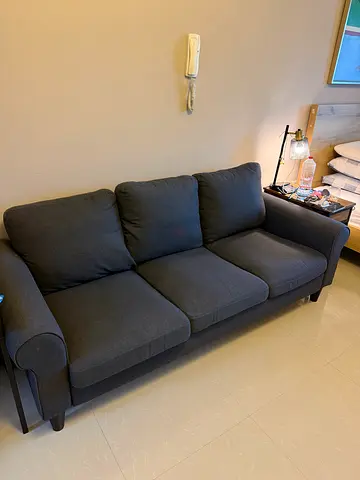 Dark Grey 3-Seater Sofa - Good Condition
