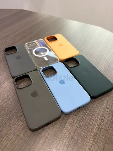 Lot of 6 Apple iPhone Silicone Cases - Various Colors, Used Condition