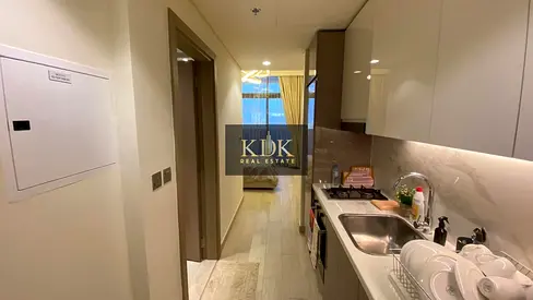 Stylish Studio | Azizi Riviera 43 | Furnished with Balcony