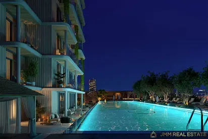 Modern 1BR | Pool View | Smart Home | Oak Yard JVC