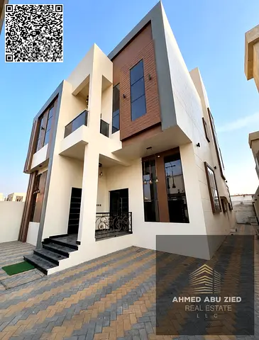 6BR villa for rent in Al Zahya, Ajman; includes majlis and hall; prime location; AED 110,000 cash or AED 120,000 in two payments; spacious and family‑