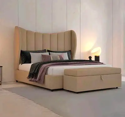 Elegant Modern Design Fully Custom Made King Size Brand New Bedframe