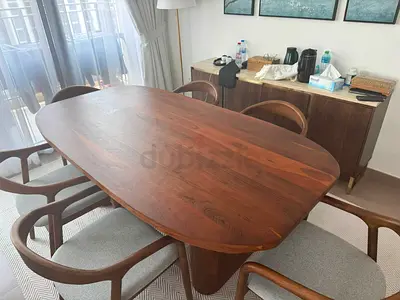Selling Brand New condition Pan home Dining table with six chairs for sale