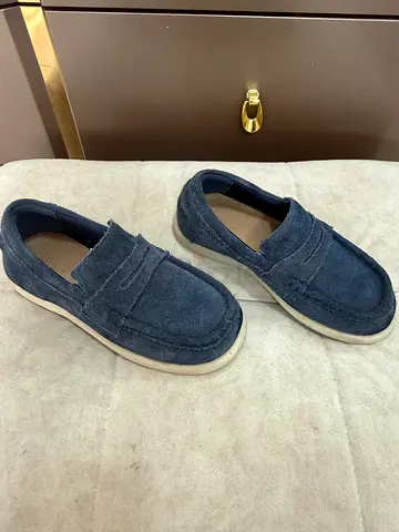 Blue Suede Kids Loafers- Zara- size 28 EU= (10 junior UK)