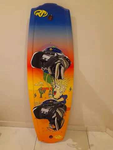 Ride Pro colorful wakeboard with bindings - good condition