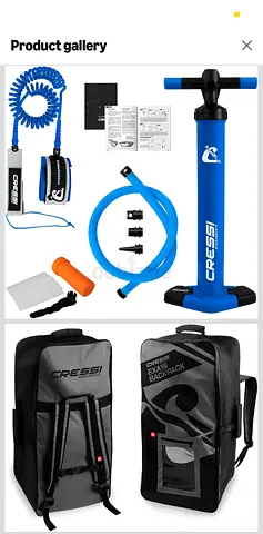 Cressi Inflatable Stand Up Paddle Board 10,2 (SUP) - Blue never used