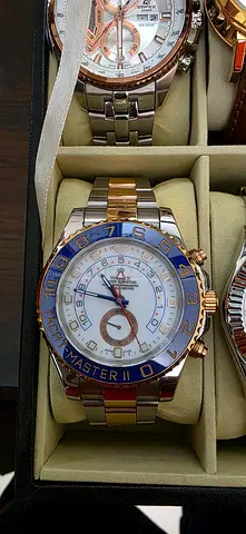 Men's Two-Tone Yacht Master II Style Wristwatch (Used)