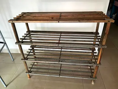 2 x SHOE RACKS FOR MANY PAIRS OF SHOES