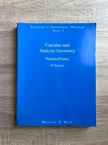 Student's Solutions Manual: Part I for Calculus and Analytical Geometry (9th Edition) — Maurice D. W