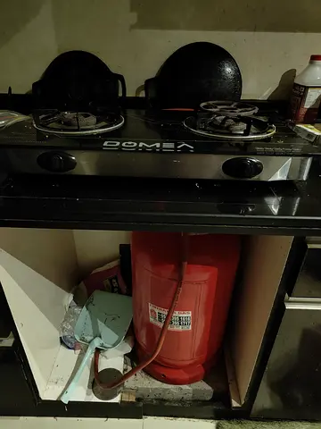 Domex Two-Burner Gas Stove with LPG Cylinder (used)