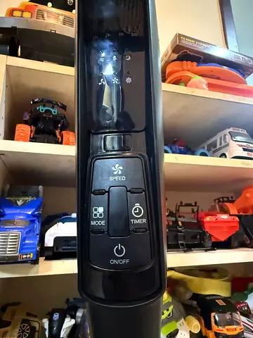 Hitachi stand  fan - working, with speed and timer controls
