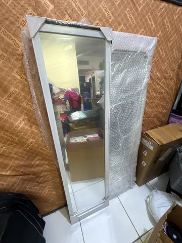Full Length off white Framed Floor Mirror - Tall Rectangular