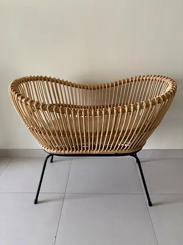 Handcrafted bamboo bassinet
