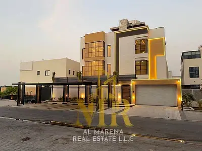 Luxury Palace for Sale in Al Alia - Ajman | 3 Floors + Roof, Swimming Pool, and Elevator. Enjoy the