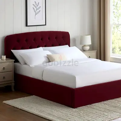 Luxurious Design Brand New Upholstered Queen Size Bed, Hydraulic Storage Can be Installed