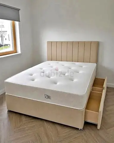 Brand New 200*200 Super King Size Bed Frame With 2x Drawers For Sale