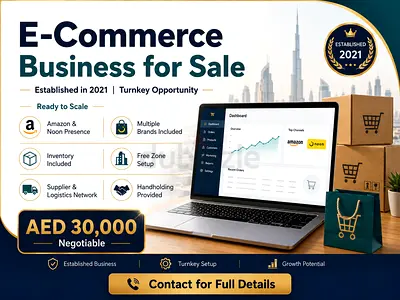 Established UAE E-Commerce Business for Sale | Amazon + Noon | Turnkey Opportunity