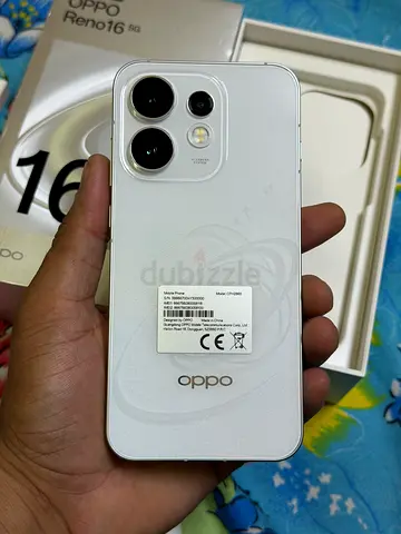 Oppo Reno 16 pop white 12/256 tdra uae