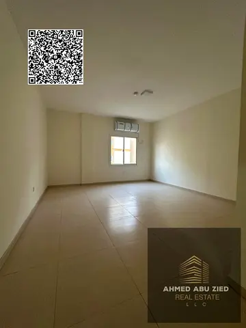 Writing Spacious 3BR for annual rent in Al Majaz 2, Sharjah. Brand-new building, first tenant, larg