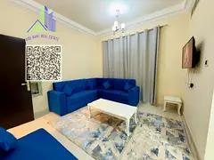 Clean, newly furnished 2-bedroom apartment in Al Rawda 1, with 2 bathrooms, balcony and central AC, 