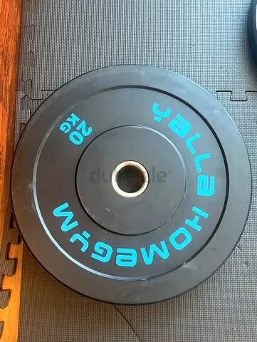 2 weights plates 20kg from Yalla Home Gym