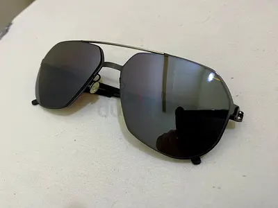 LINDBERG Titanium Aviator Sunglasses – Black