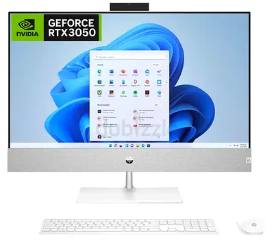 HP All-in-One Desktop with RTX 3050, 27-inch, White - Excellent Condition