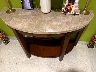 Entrance Console Table with marble top
