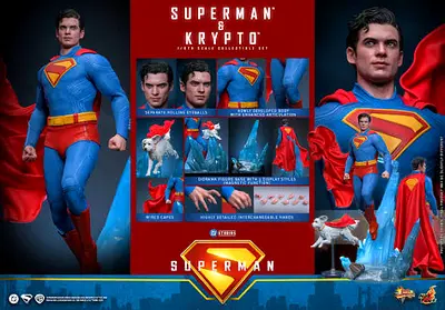 Superman & Krypto 1/6th scale figure by Hot Toys