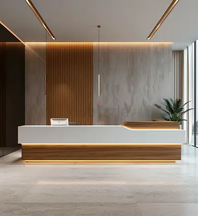 Luxury hotel reception
