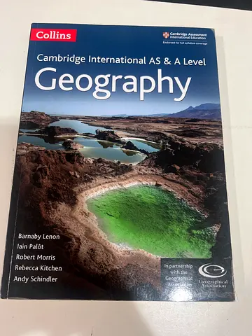Cambridge International AS & A Level Geography (Collins) - Flawless Condition