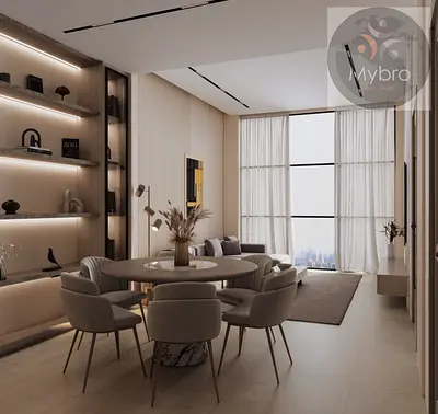 شقة مفروشة بغرفة نوم واحدة | إطلالة على وسط المدينة | ميزون إليزيه 3 JVC