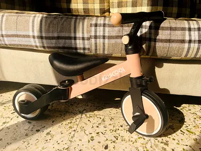 Kiwicool toddler ride-on balance tricycle bike - pink