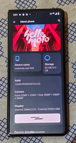 Motorola Razr Fold, Black, TDRA