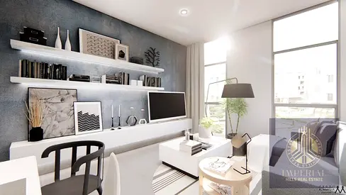 Two-bedroom apartment with a living room, ready for immediate occupancy. Installments with the deve