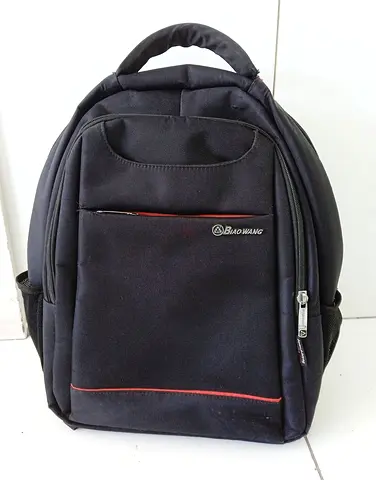 Black Compact Backpack - Good Condition