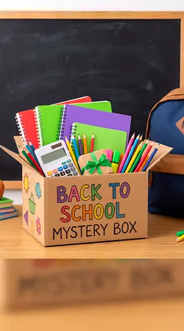 Back to School Stationery Mystery Box - Assorted Notebooks & Supplies