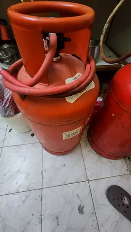 Big LPG Gas Cylinder with Regulator and Hose + geepass stainless burner cooker