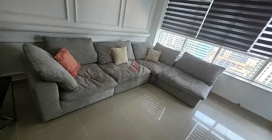 Pan Emirates feather filled Sofa