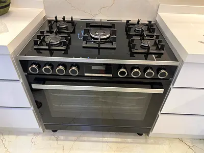 Bosch 90x60cm Gas Cooker, Black, HJY5G7V60M , DELIVERY + WARRANTY