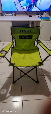 Foldable Camping Chair with Cup Holder — Green, Lightweight