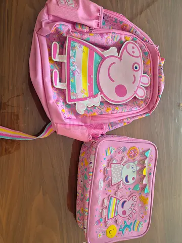 Peppa pig backpack + lunchbag - smiggle brand
