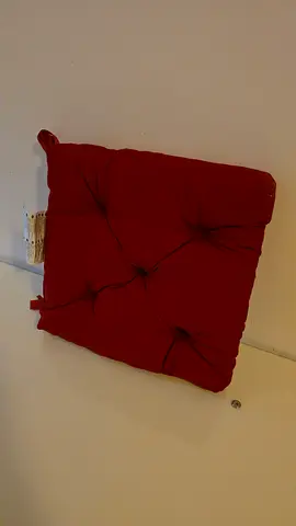 Set of 6 IKEA MALINDA Chair Cushions – Wine Red / Dark Red