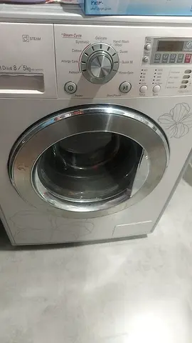 Front load washing machine - 8kg, silver, working condition