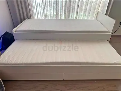Ikea slakt bed with mattress 2
