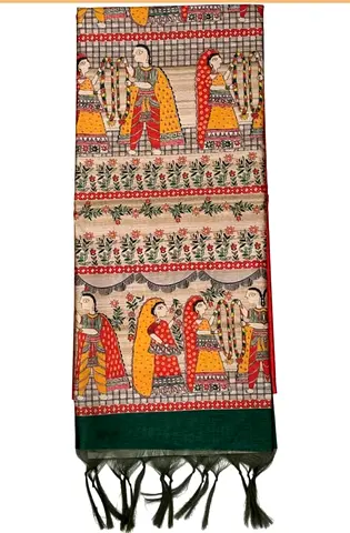Madhubani print saree